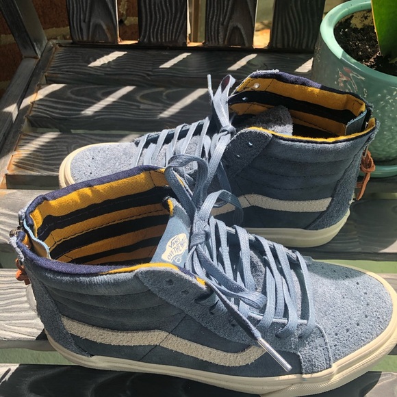 Denim Blue Suede Vans - Picture 2 of 8